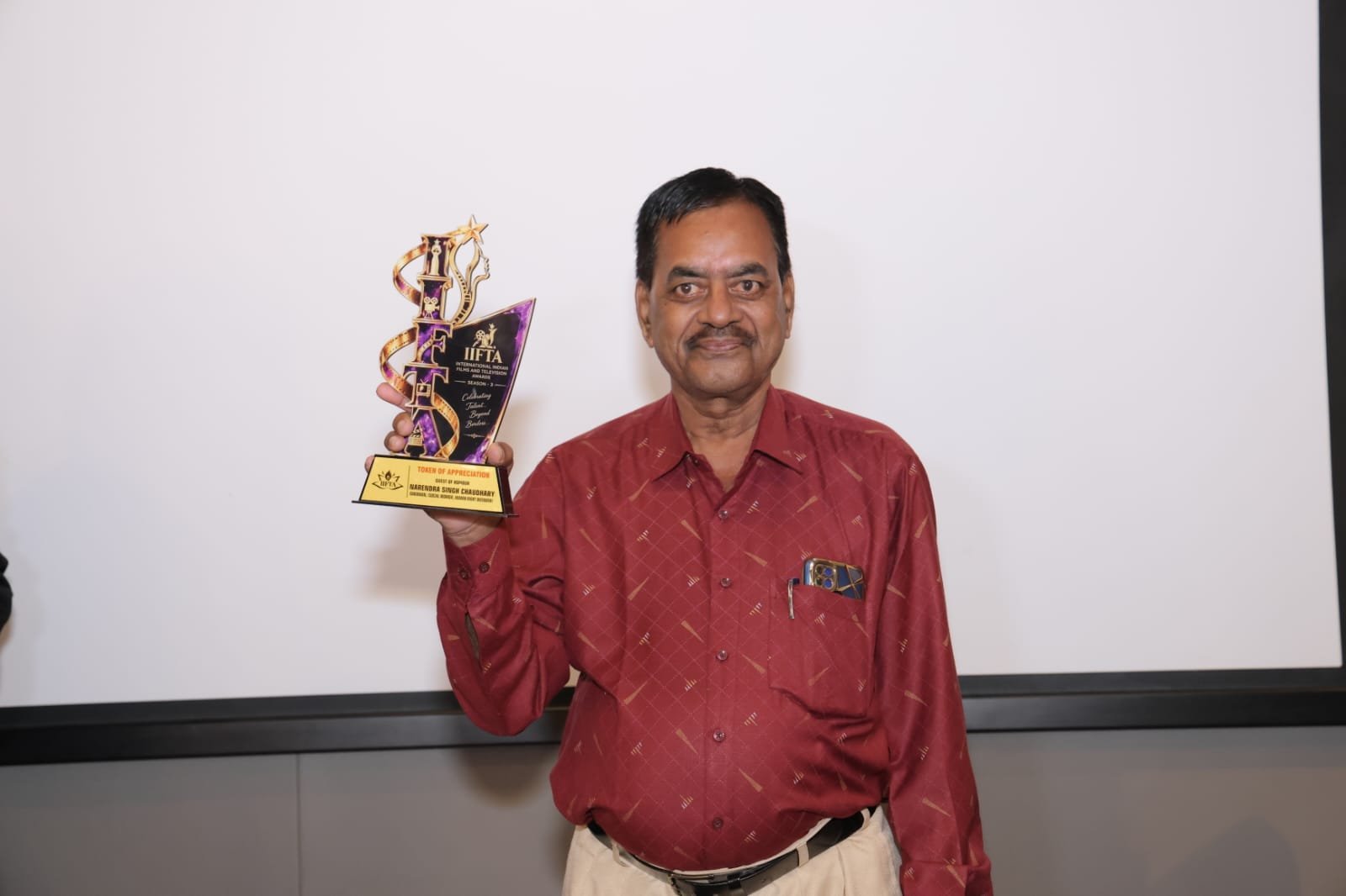 IIFTA  dwara HITTASI ke chairman ko social work aur human right defender ke liye award Diya Gaya 2